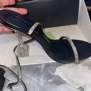 Very cute and classy Rhinestone heels
